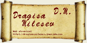 Dragiša Milešev vizit kartica